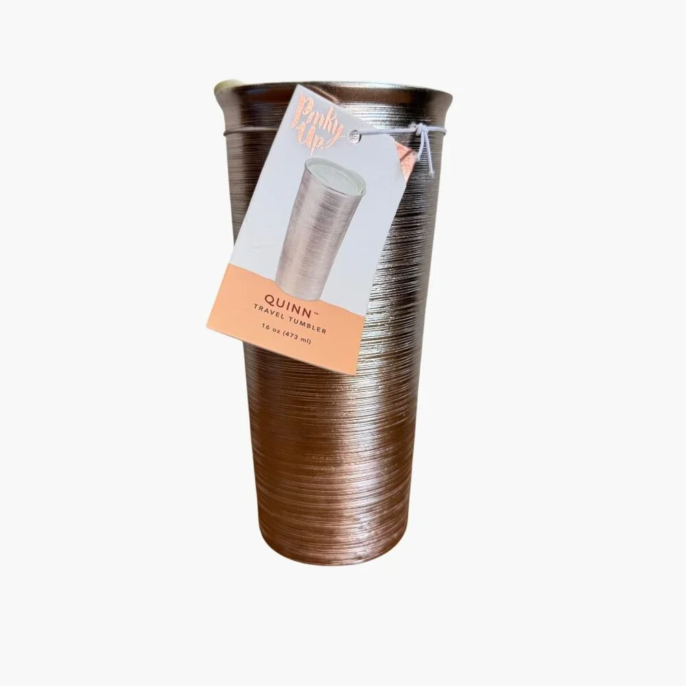 NEW Quinn Rose Gold Travel Tumbler by Pinky Up - 16oz